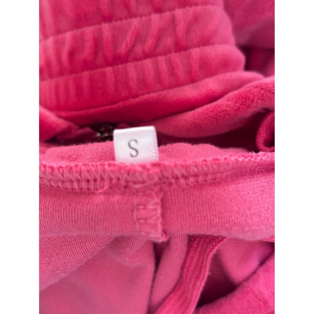 Y2K pink velour sparkly tracksuit set size small - Picture 7 of 7